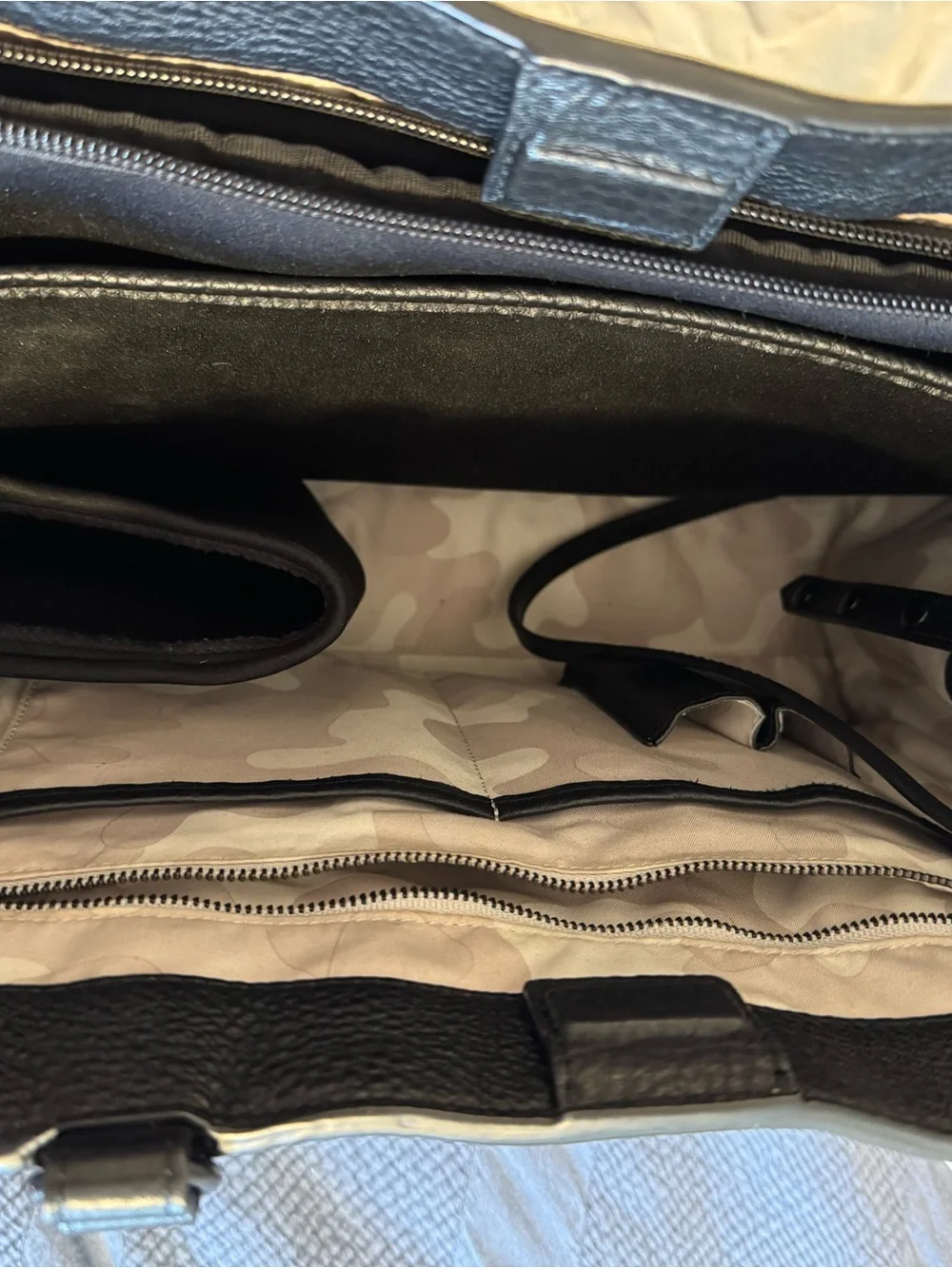 Dagne Dover Black Pebbled Leather Tote.  Medium size   Like new